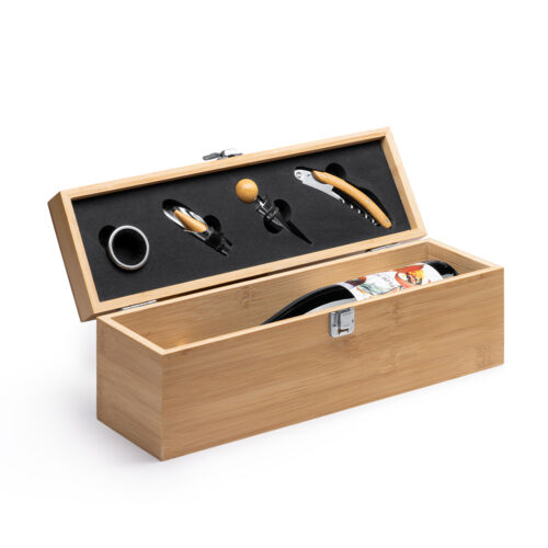 The wooden wine bottle case Thumbnail