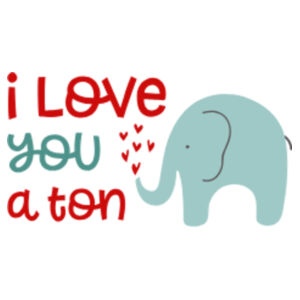 I love you a ton with customised image - Keyring with Bottle Opener Design