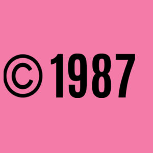 Customisable Copyright Birthdate - Softstyle™ adult ringspun t-shirt Design