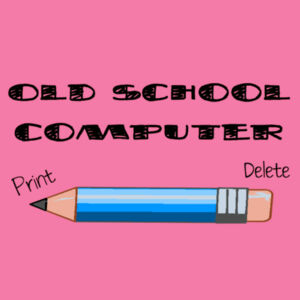 Old School Computer - Softstyle™ women's ringspun t-shirt Design