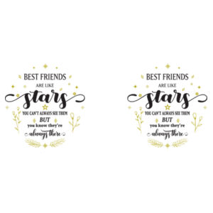 Best friends are like stars - Mug - Ceramic 11oz Design