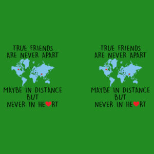 True Friends Are Never Apart - Marble Mug Design