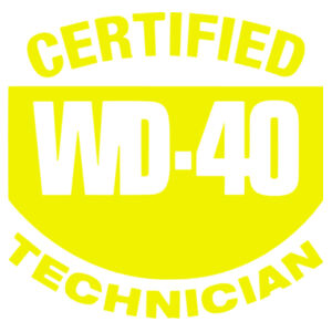 Certified WD40 Technician - Car Bumper Sticker Design
