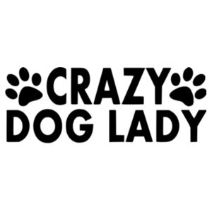 Crazy Dog Lady - Car Bumper Sticker Design