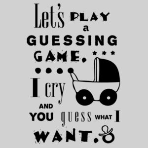 Baby Guessing Game - Baby/toddler t-shirt Design