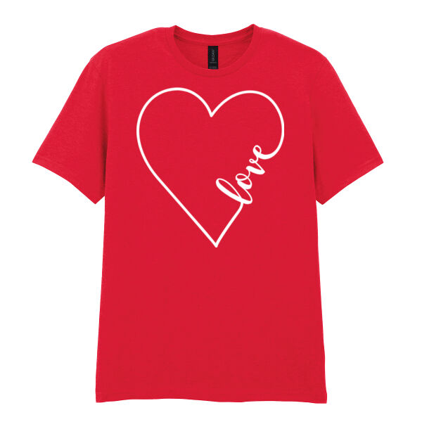Love  - Softstyle™ adult ringspun t-shirt Thumbnail