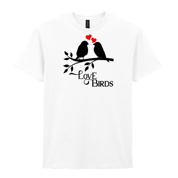 Love Birds - Softstyle™ adult ringspun t-shirt Thumbnail