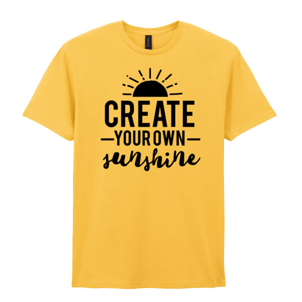 Create Your Own Sunshine  - Softstyle™ adult ringspun t-shirt Thumbnail