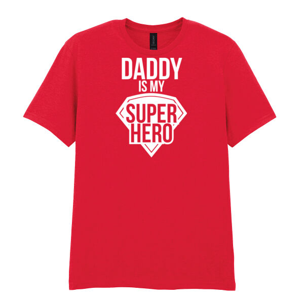Daddy is my super hero - Softstyle™ adult ringspun t-shirt - Softstyle™ adult ringspun t-shirt Thumbnail