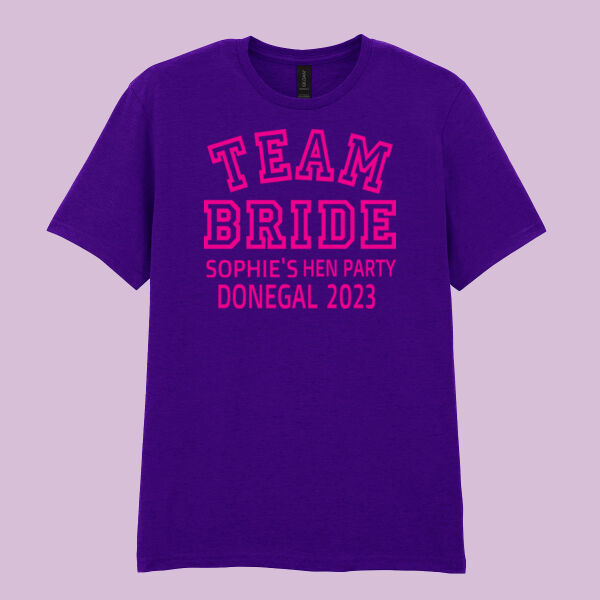 Team Bride - Softstyle™ adult ringspun t-shirt - Softstyle™ adult ringspun t-shirt Thumbnail