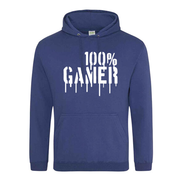 100% Gamer - College hoodie Thumbnail