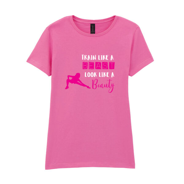 Train Like A Beast - Softstyle™ women's ringspun t-shirt Thumbnail