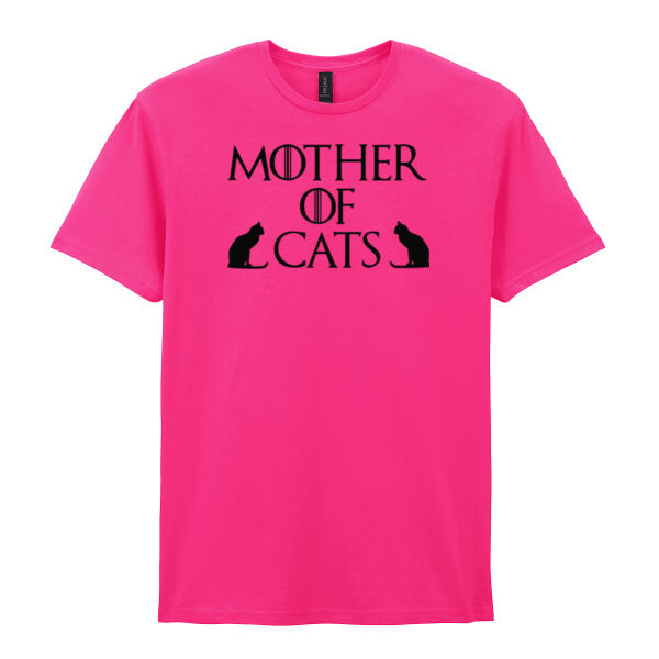 Mother of Cats - Softstyle™ adult ringspun t-shirt Thumbnail
