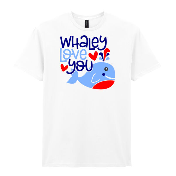 Whaley Love You - Softstyle™ adult ringspun t-shirt Thumbnail