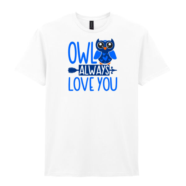 Owl always love you - Softstyle™ adult ringspun t-shirt Thumbnail