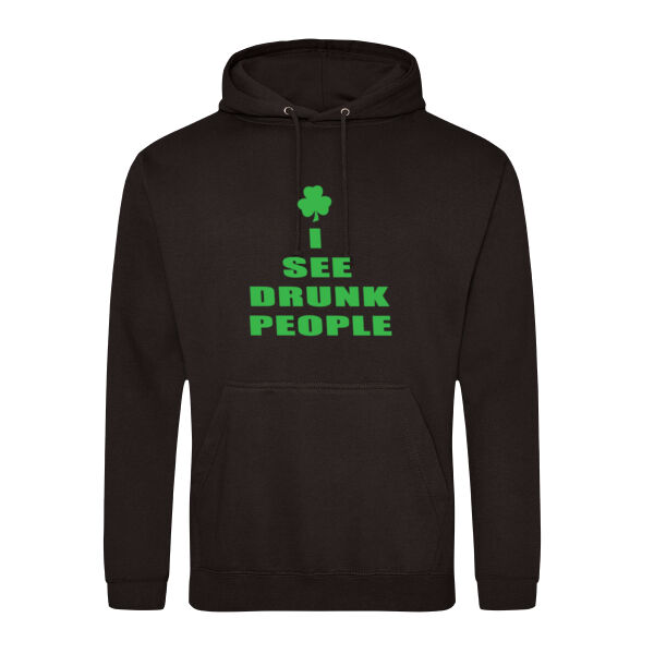 I see drunk people - College hoodie Thumbnail