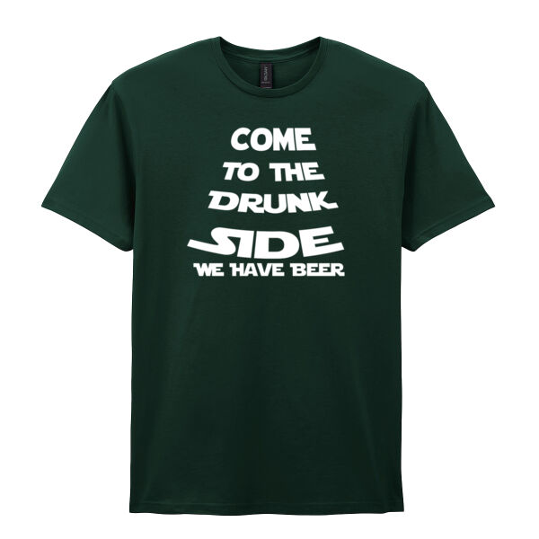 Come to drunk side - Softstyle™ adult ringspun t-shirt Thumbnail