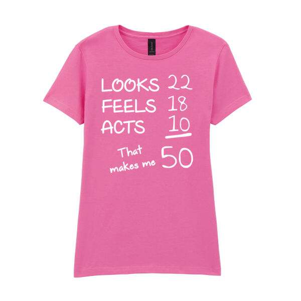 Customisable - Looks Feels Acts - Softstyle™ women's ringspun t-shirt - Softstyle™ women's ringspun t-shirt Thumbnail