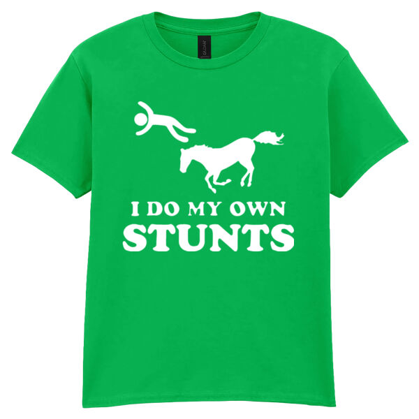 I Do My Own Stunts - Softstyle™ youth ringspun t-shirt Thumbnail