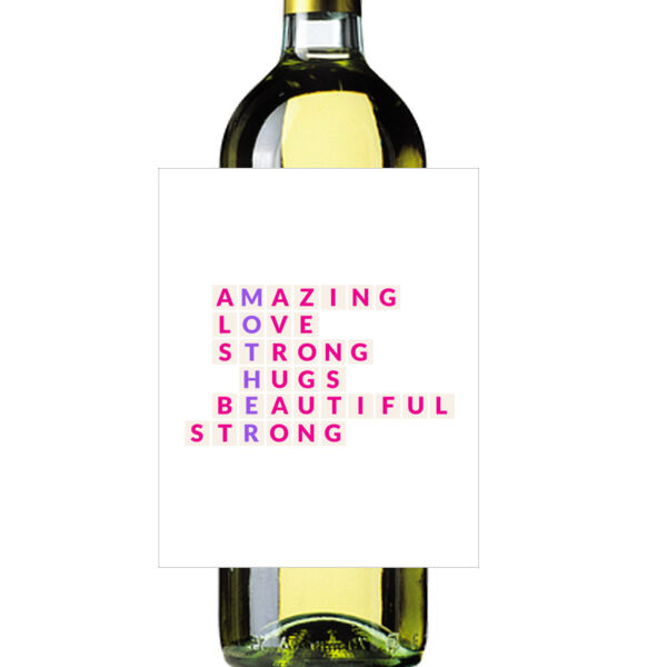 Mother word art - Sticker Bottle Label Thumbnail