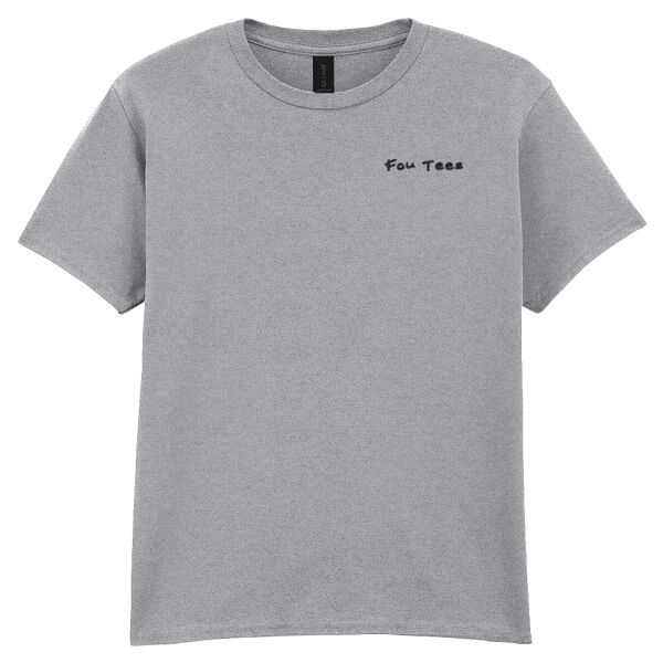 Fou Tees Embroidered Logo - Softstyle™ youth ringspun t-shirt Thumbnail
