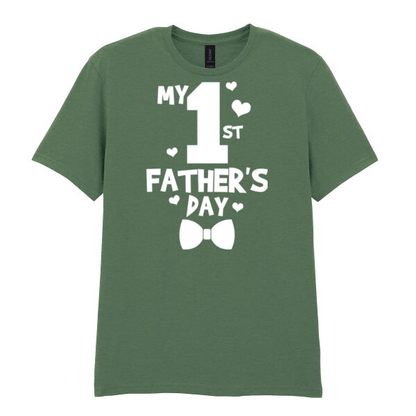 My First Fathers Day - Softstyle™ adult ringspun t-shirt Thumbnail