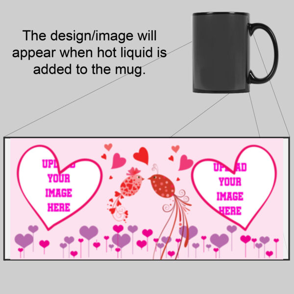 Customisable Love Birds - Magic Colour Changing Mug Thumbnail