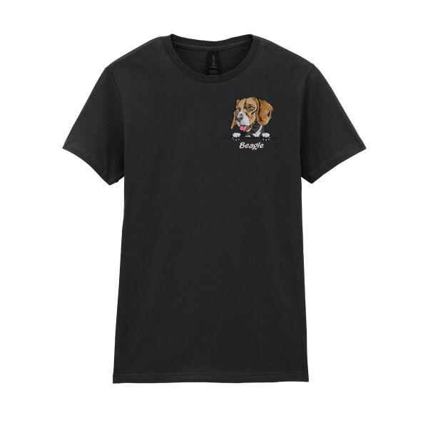 Customisable - Beagle - Softstyle™ women's ringspun t-shirt Thumbnail