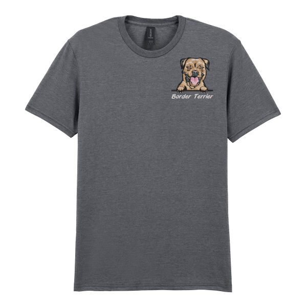 Customisable - Border Terrier - Softstyle™ adult ringspun t-shirt Thumbnail