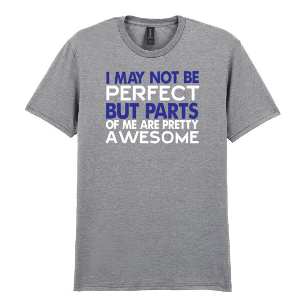 Not Perfect But Pretty Awesome - Softstyle™ adult ringspun t-shirt Thumbnail