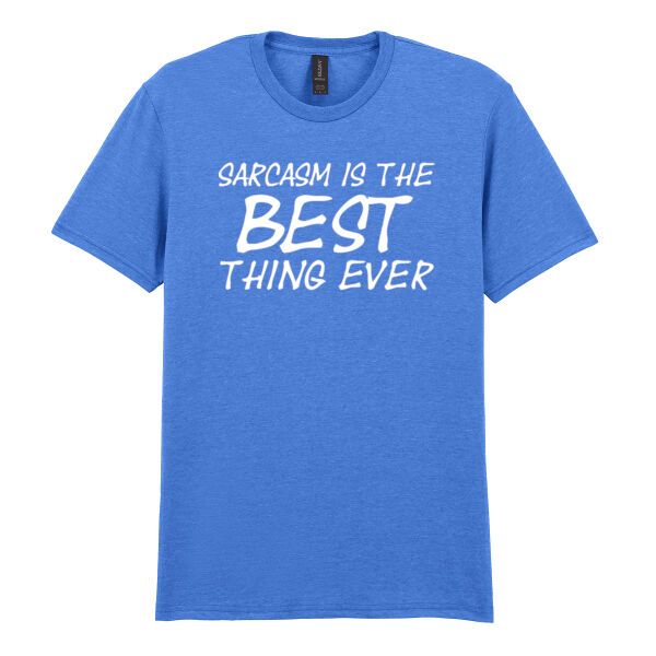Sarcasm is the best thing ever - Softstyle™ adult ringspun t-shirt Thumbnail