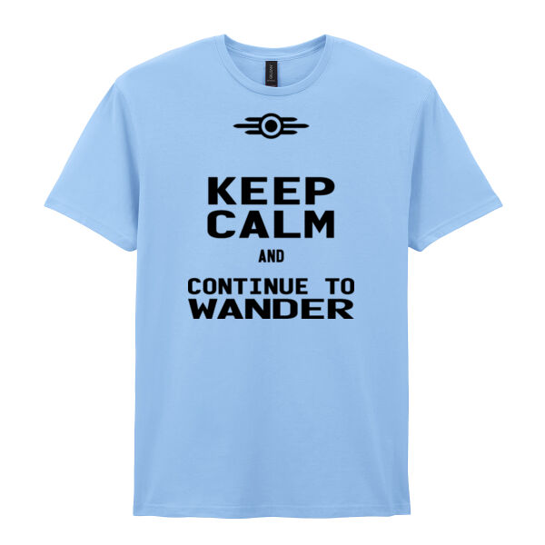 Keep Calm and Continue to Wander  - Softstyle™ adult ringspun t-shirt Thumbnail