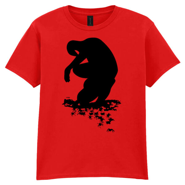 Spiderman with spiders - Softstyle™ youth ringspun t-shirt Thumbnail