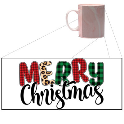 Merry Christmas - Marble Mug Thumbnail