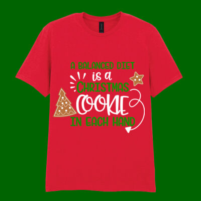 A Balanced Diet - Softstyle™ adult ringspun t-shirt Thumbnail