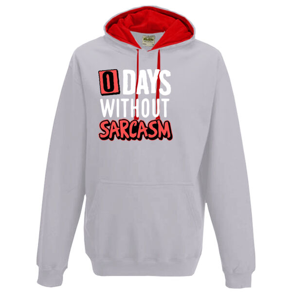 0 Days Without Sarcasm - Varsity hoodie Thumbnail
