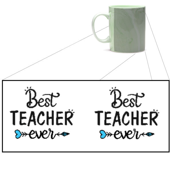 Best Teacher Ever - Marble Mug Thumbnail