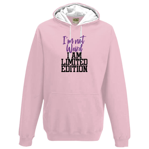 Im not weird Im limited edition - Varsity hoodie Thumbnail