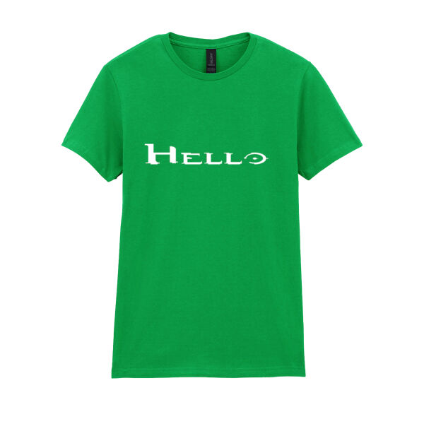 Hello  - Softstyle™ women's ringspun t-shirt Thumbnail