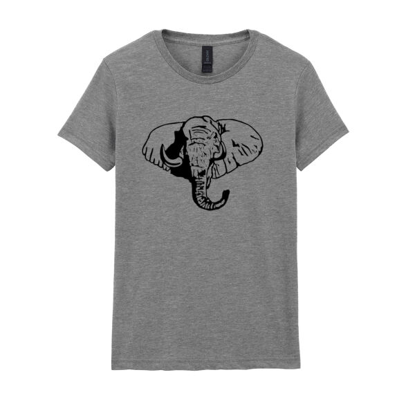 Elephant - Softstyle™ women's ringspun t-shirt Thumbnail