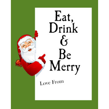 Eat drink and be merry Bottle Label pers  Thumbnail
